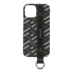 Versace Coated Canvas La Greca iPhone 12 Case Unisex-Adult